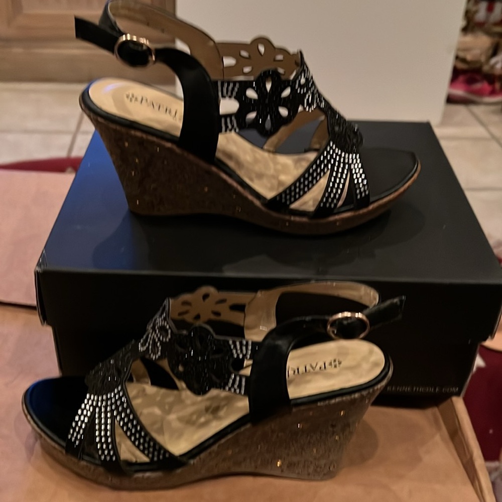 Patrizia Derna Sandals in Black Crystal Sz38 NEW - Picture 9 of 14